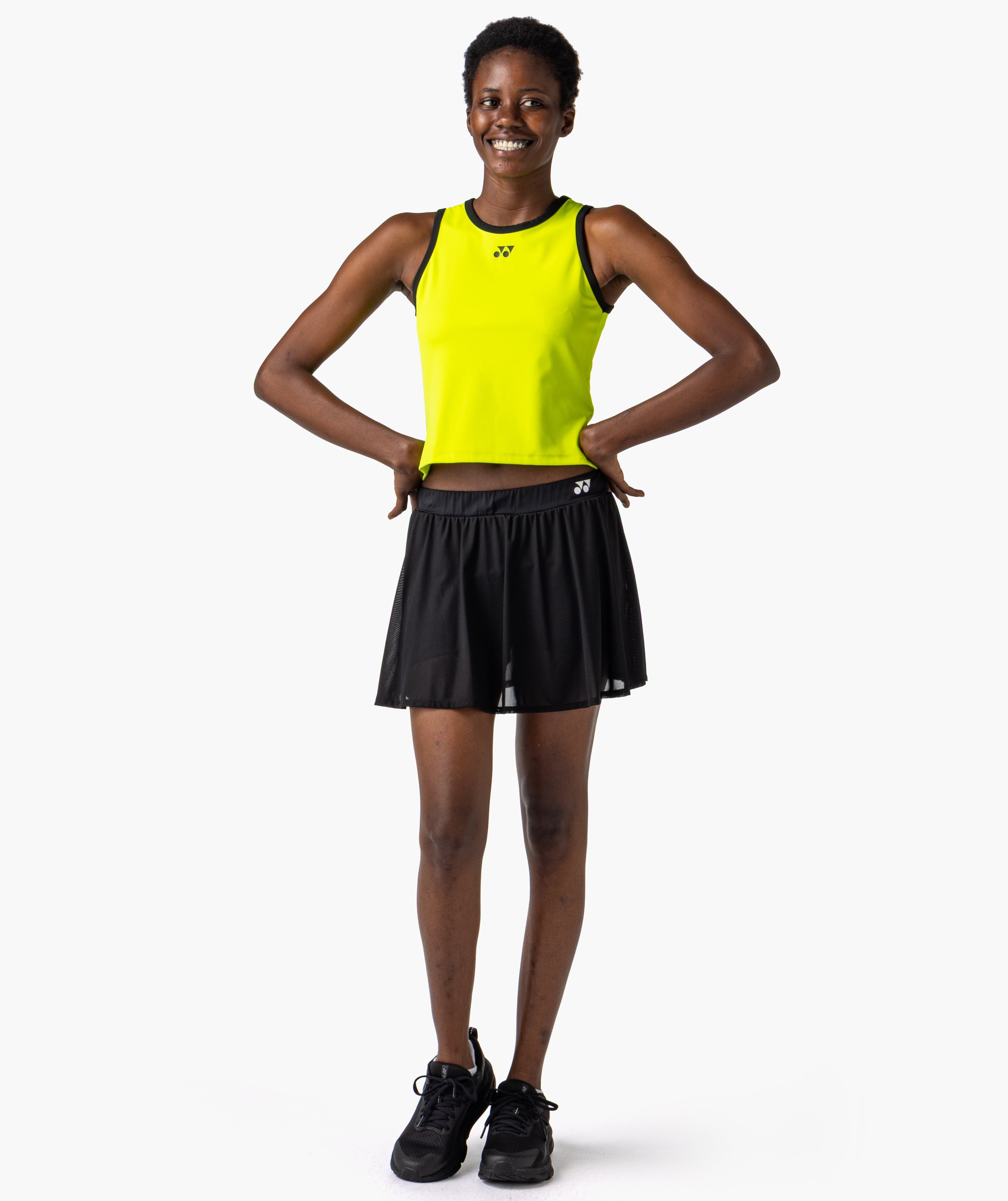 SHEER COMPETITION SKIRT WITH BUILT-IN SHORTS