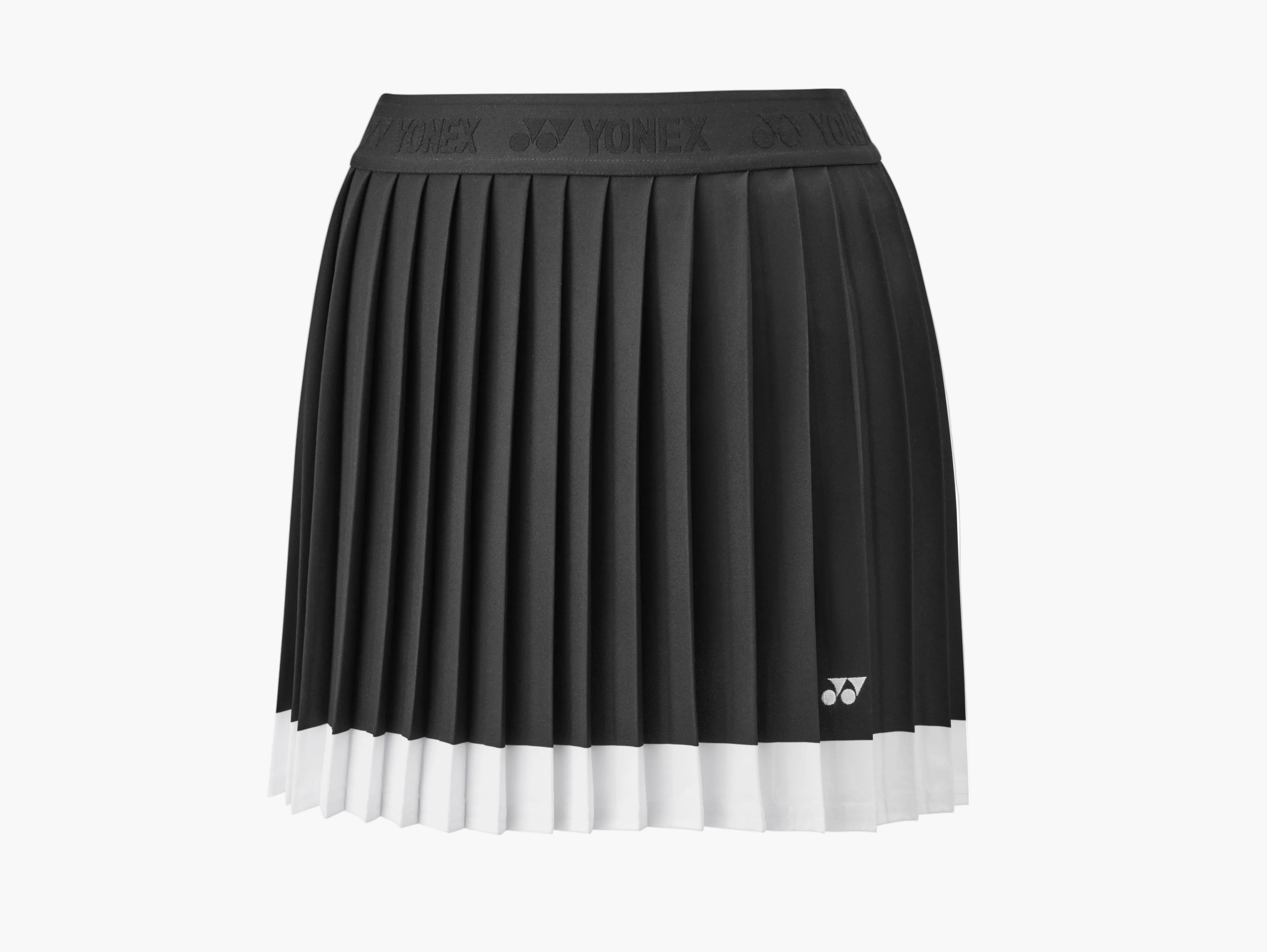 CONTRAST PLEATED TENNIS SKIRT WITH INTEGRATED SHORTS