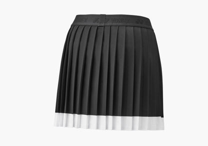 CONTRAST PLEATED TENNIS SKIRT WITH INTEGRATED SHORTS