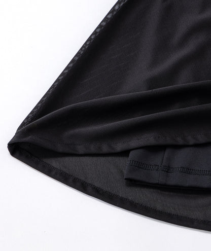 SHEER COMPETITION SKIRT WITH BUILT-IN SHORTS