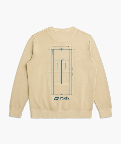 ZUMEN TENNIS COURT SWEATSHIRT