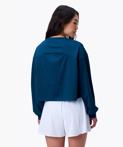 ACTIVE LONG-SLEEVE BACK VENT TOP